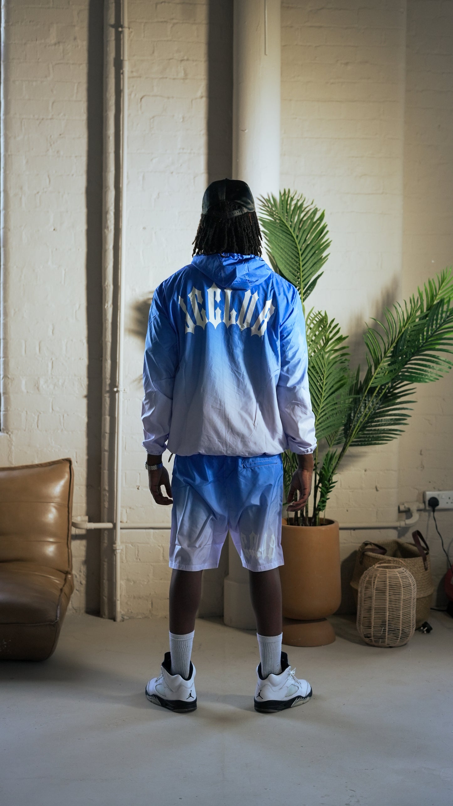 Gradient Windbreaker Top