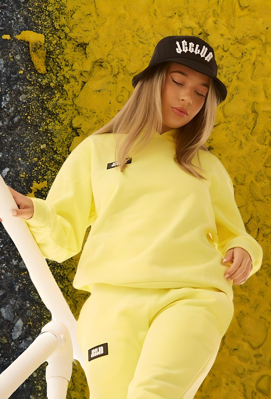 Yellow Hoodie Streetwear UK — JCCLUB Sunshine Hoodie