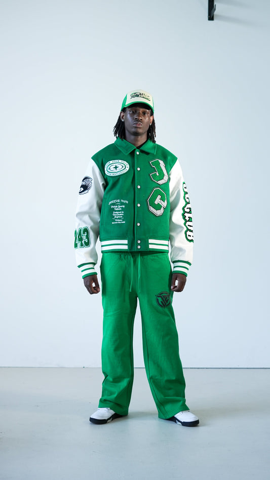 JCCLUB J Varsity Jacket — affordable varsity jacket UK designed in Manchester
