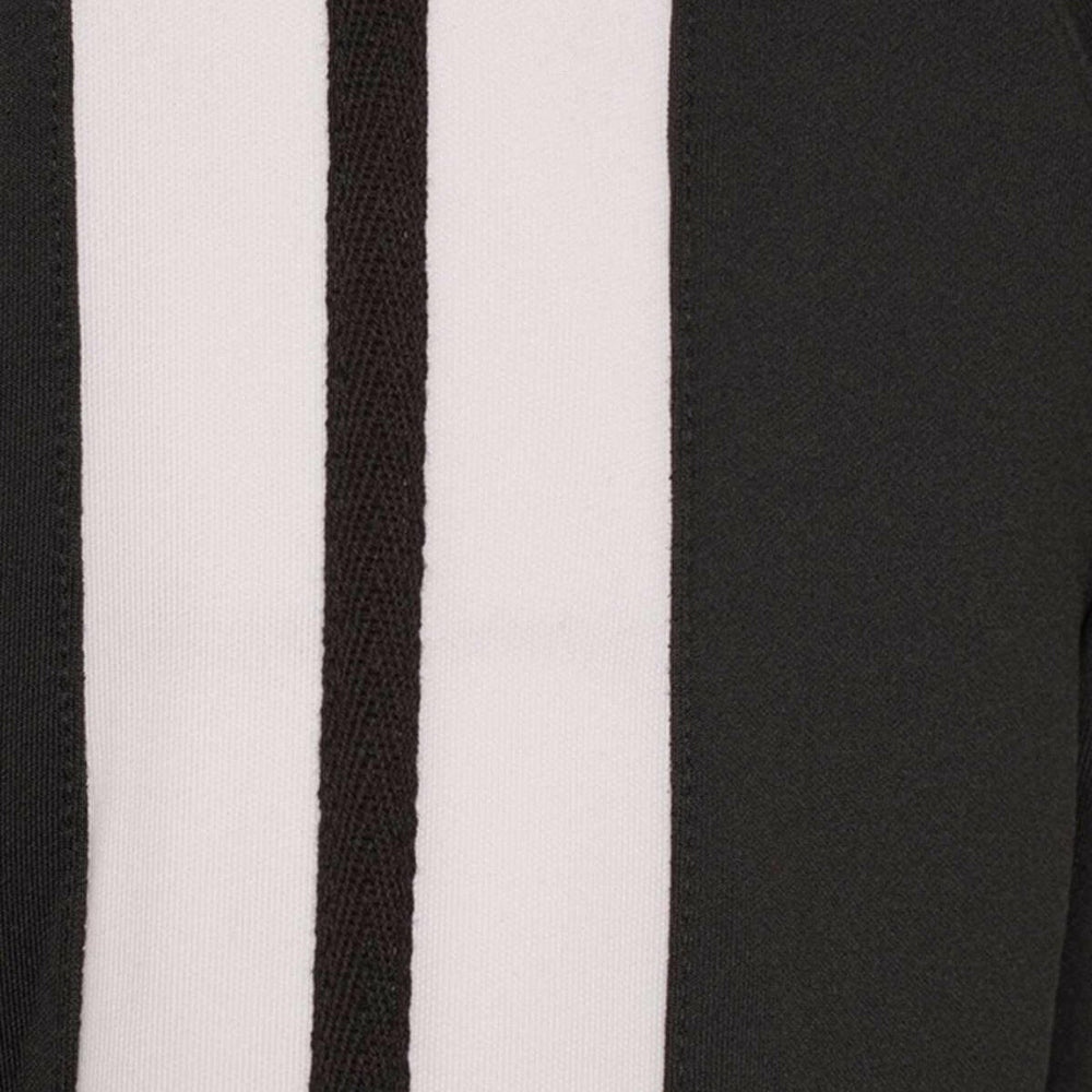 
                      
                        Black track pant with white stripe
                      
                    