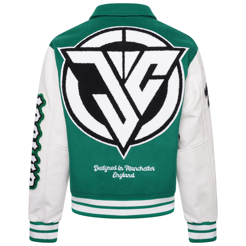 
                      
                        J Varsity Jacket.
                      
                    