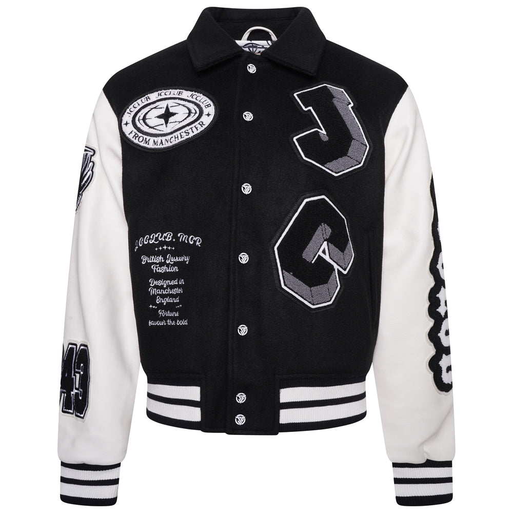 
                      
                        J Varsity Jacket.
                      
                    