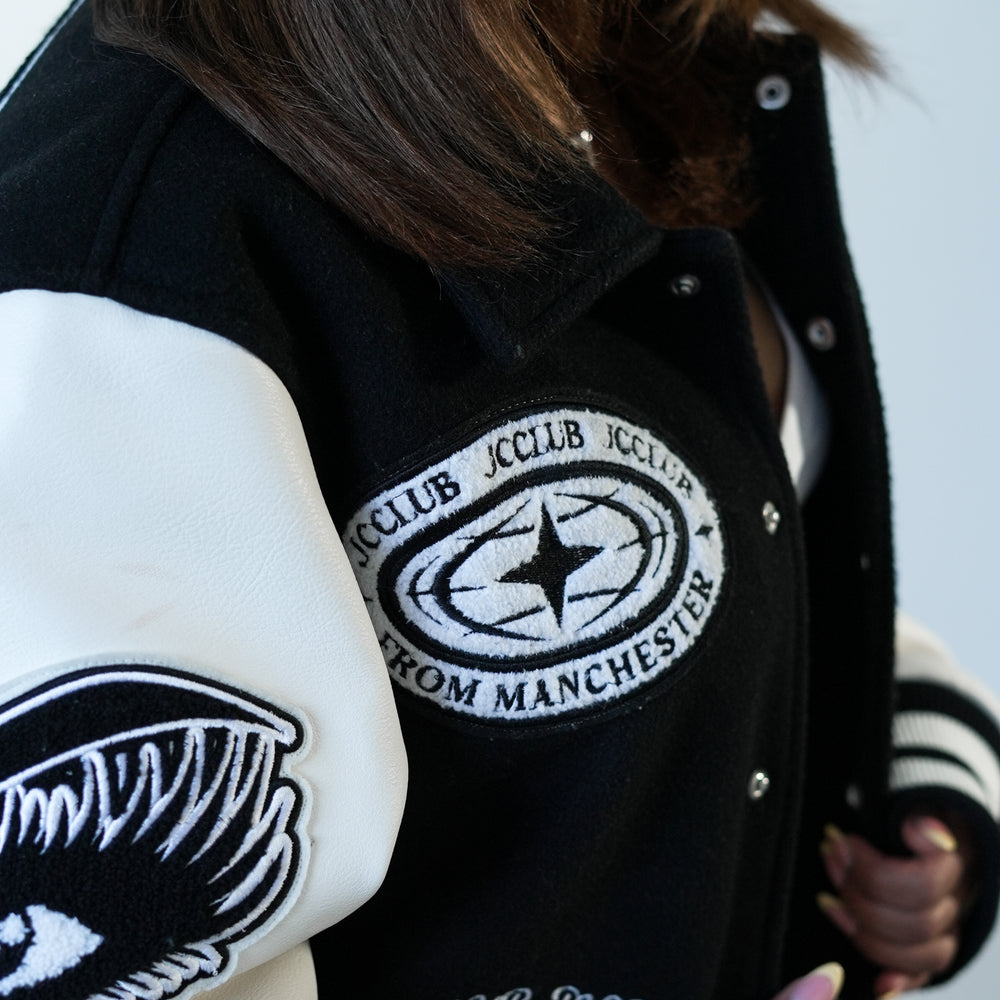 
                      
                        J Varsity Jacket
                      
                    