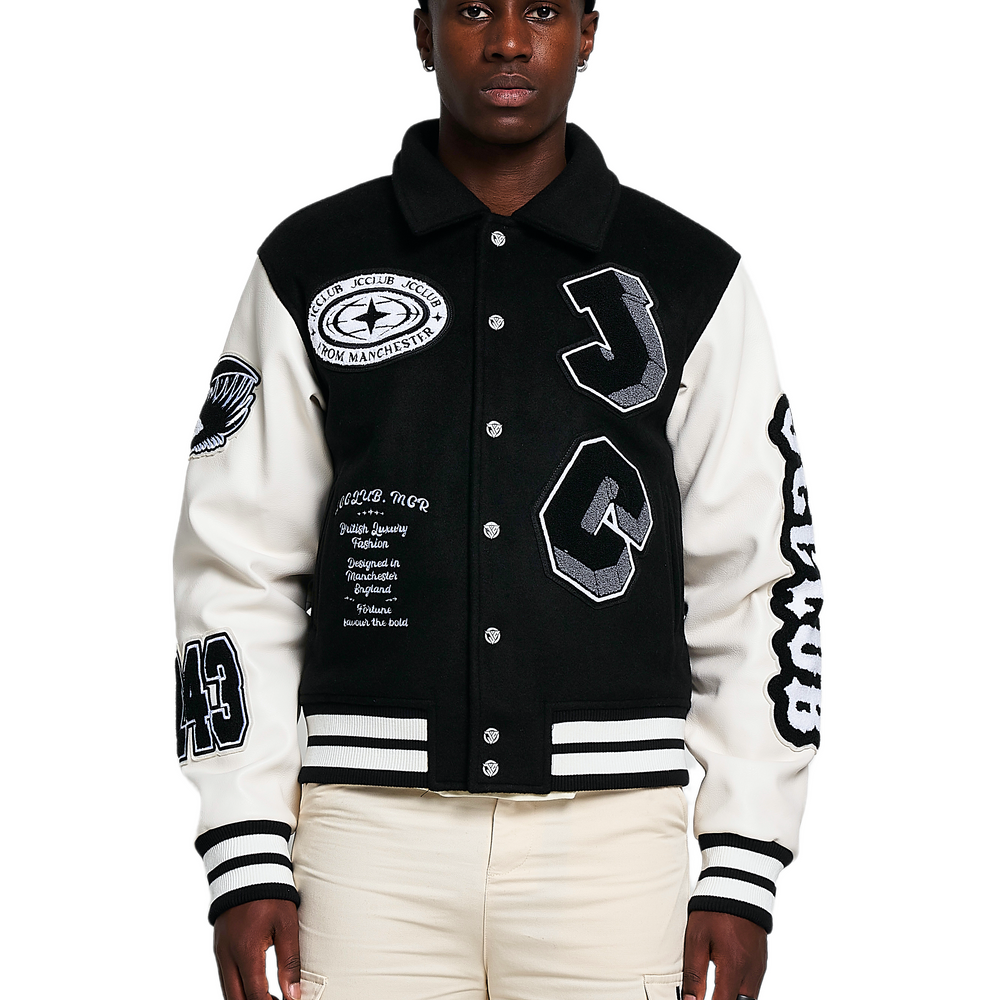 
                      
                        J Varsity Jacket.
                      
                    