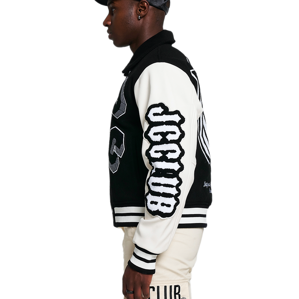 
                      
                        J Varsity Jacket.
                      
                    