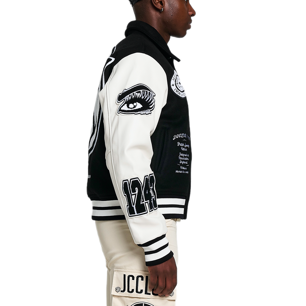 
                      
                        J Varsity Jacket.
                      
                    